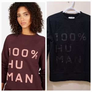 Everlane 100% Hu Man Typography sweater